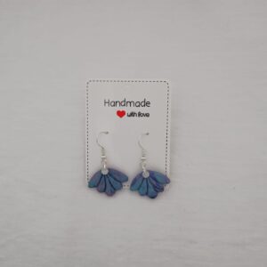 PENDIENTES PLAYA Y MAR Lila Perlado