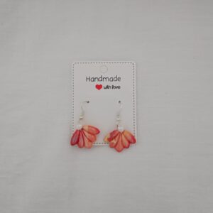 PENDIENTES PLAYA Y MAR Coral