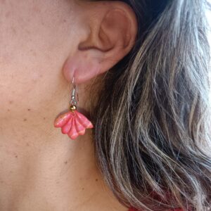 PENDIENTES PLAYA Y MAR Coral