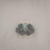 PENDIENTES SIETE PETALOS Gris y Azul Pastel - Imagen 3