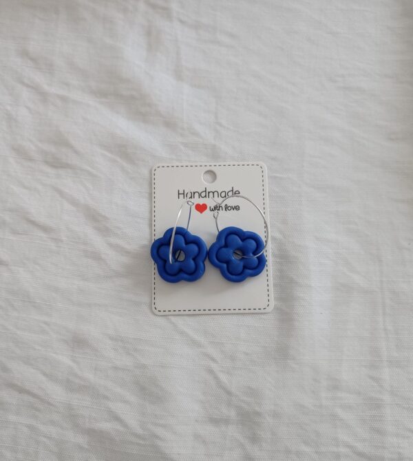 PENDIENTES Florecita Violeta