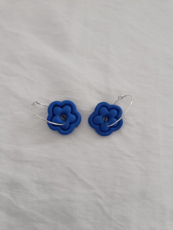 PENDIENTES Florecita Violeta - Imagen 2