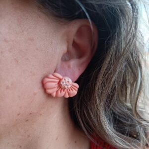 PENDIENTES MARGARITAS Rosa