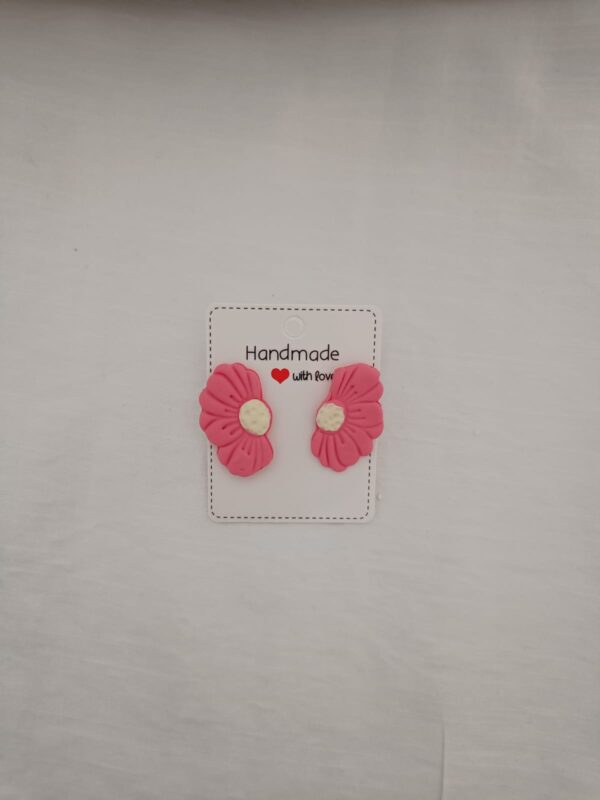 PENDIENTES MARGARITAS Rosa