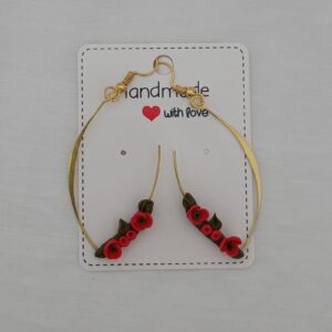 PENDIENTES COLGANTES Amapolas