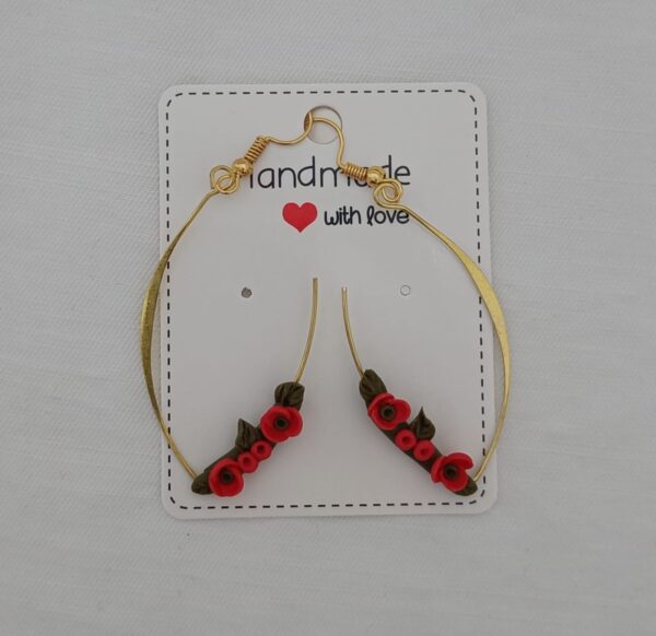 PENDIENTES COLGANTES Amapolas