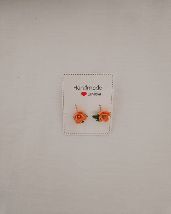 PENDIENTES ELA Naranja Coral