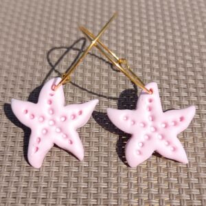 PENDIENTES ESTRELLA DE MAR Rosa