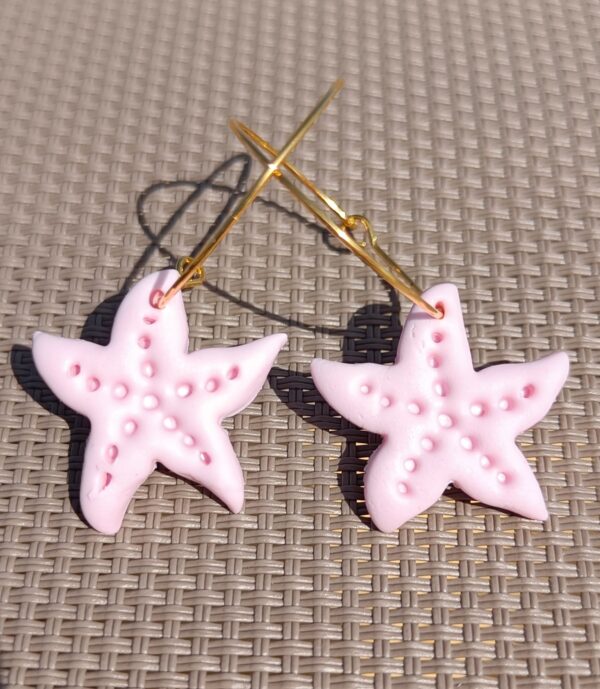 PENDIENTES ESTRELLA DE MAR Rosa