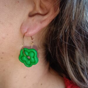 PENDIENTES FLORECITA Verde