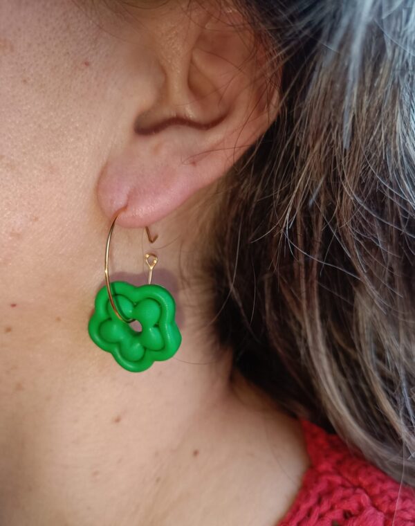PENDIENTES FLORECITA Verde