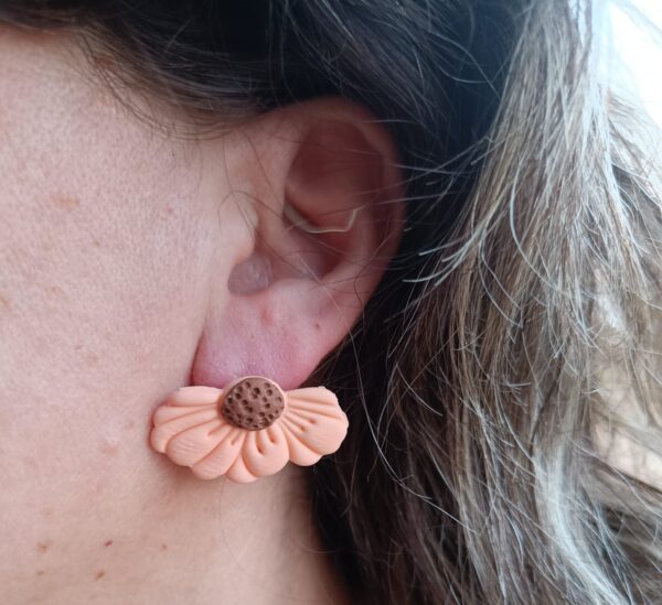PENDIENTES MARGARITAS Coral