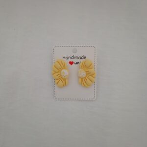 PENDIENTES MARGARITAS Amarillo