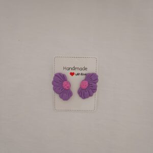 PENDIENTES MARGARITAS Violeta