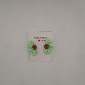 PENDIENTES MARGARITAS Verde Menta