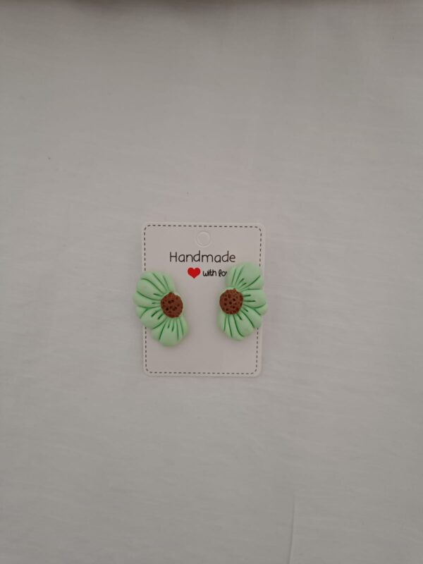 PENDIENTES MARGARITAS Verde Menta