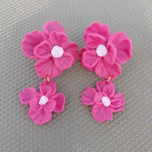 PENDIENTES MARY Fucsia