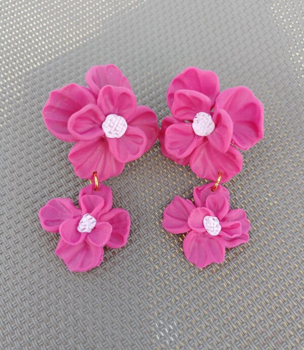 PENDIENTES MARY Fucsia