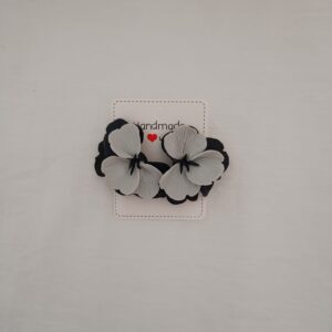 PENDIENTES SIETE PETELOS Azul Marino y Gris