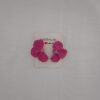PENDIENTES TRES PETALOS Lila Purpura - Imagen 3