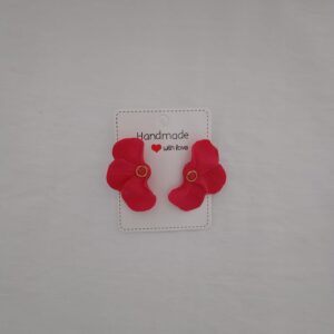PENDIENTES TES PETALOS Rojo