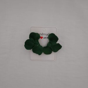 PENDIENTES TRES PETALOS Verde Pino
