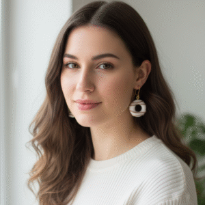 PENDIENTES DONUTS Dorados