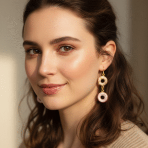 PENDIENTES DONUTS Doble