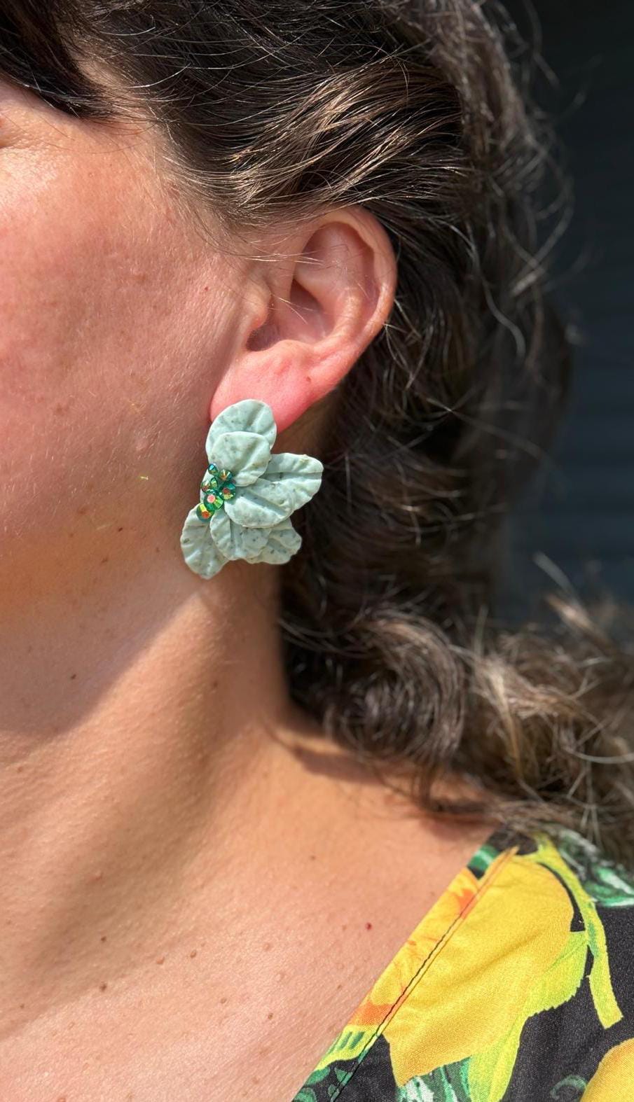 PENDIENTES FLOR DE HIELO - Imagen 2