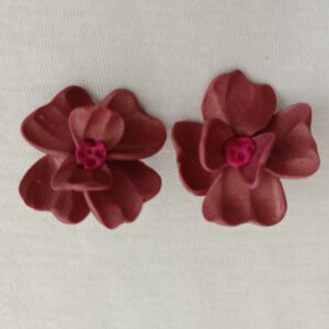 PENDIENTES ERIKA Marron Burdeos