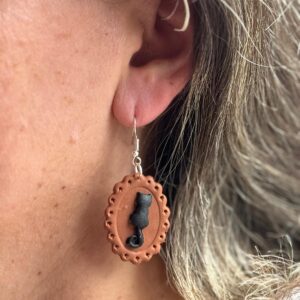 PENDIENTES GATITOS Negro