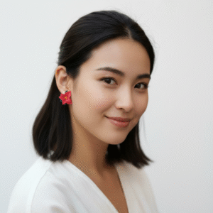 PENDIENTE FLOR DE NAVIDAD