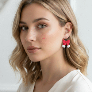 PENDIENTES LAZITO ROJO