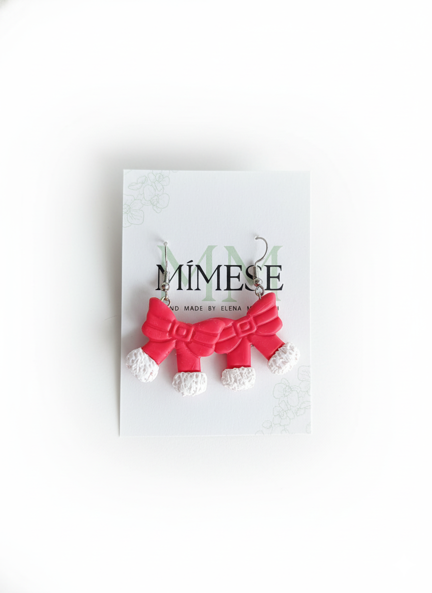 PENDIENTES LAZITO ROJO - Imagen 2