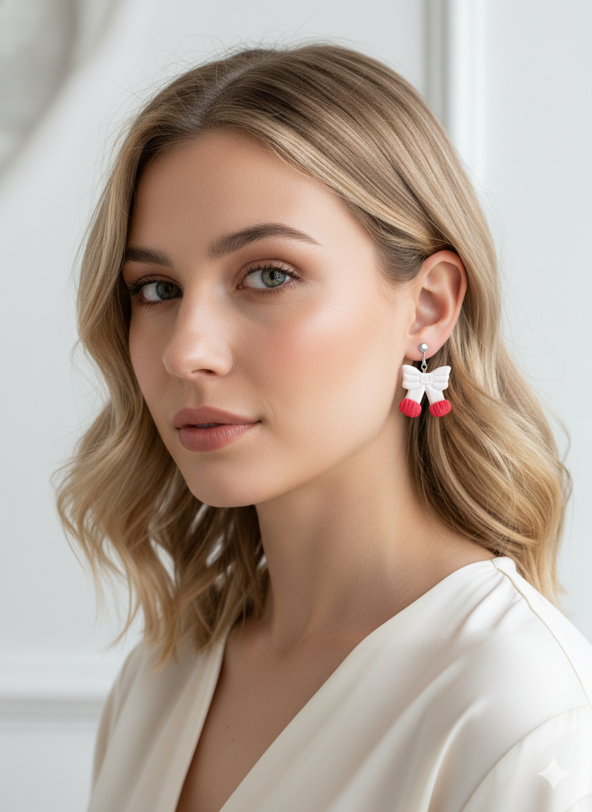 PENDIENTES LAZITO BLANCO