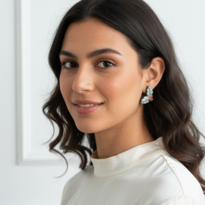 PENDIENTES MUERDAGO DORADO