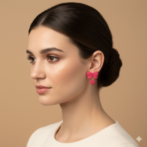 PENDIENTES LAZITO ROJO