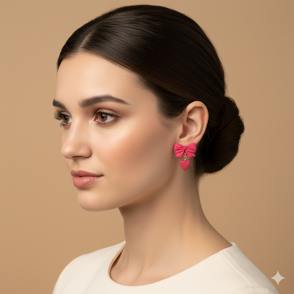 PENDIENTES LAZITO ROJO