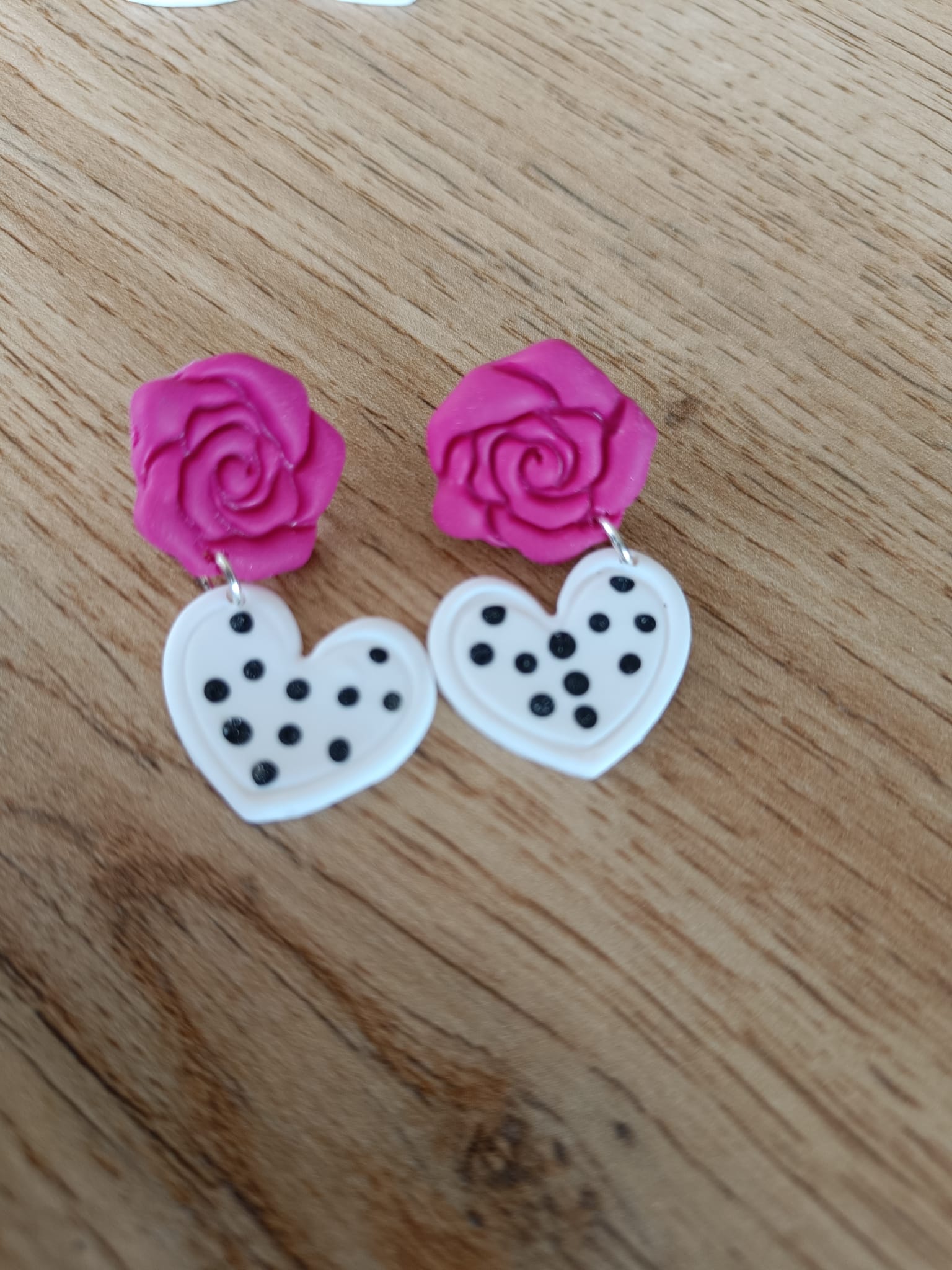 PENDIENTES AMOR CON LUNARES - Imagen 2