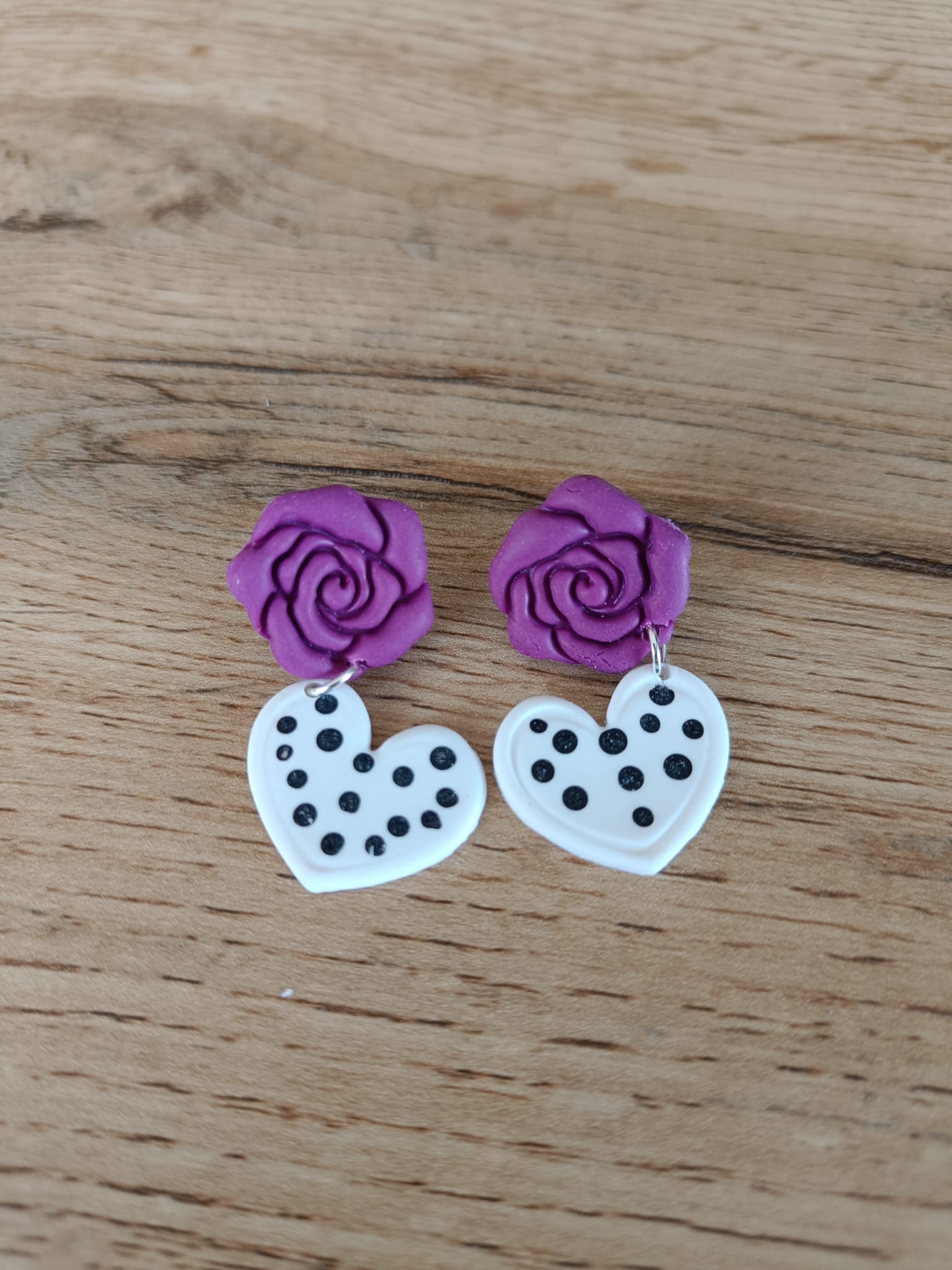 PENDIENTES AMOR CON LUNARES - Imagen 3